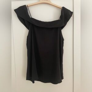 Naked Zebra Black Off the Shoulder Blouse